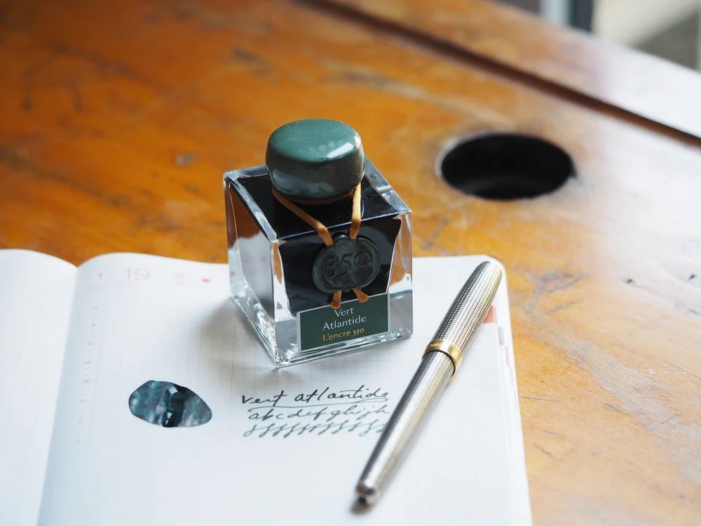 Jacques Herbin Fountain Pen Ink (50mL) - 1798 Anniversary - Vert Atlantide