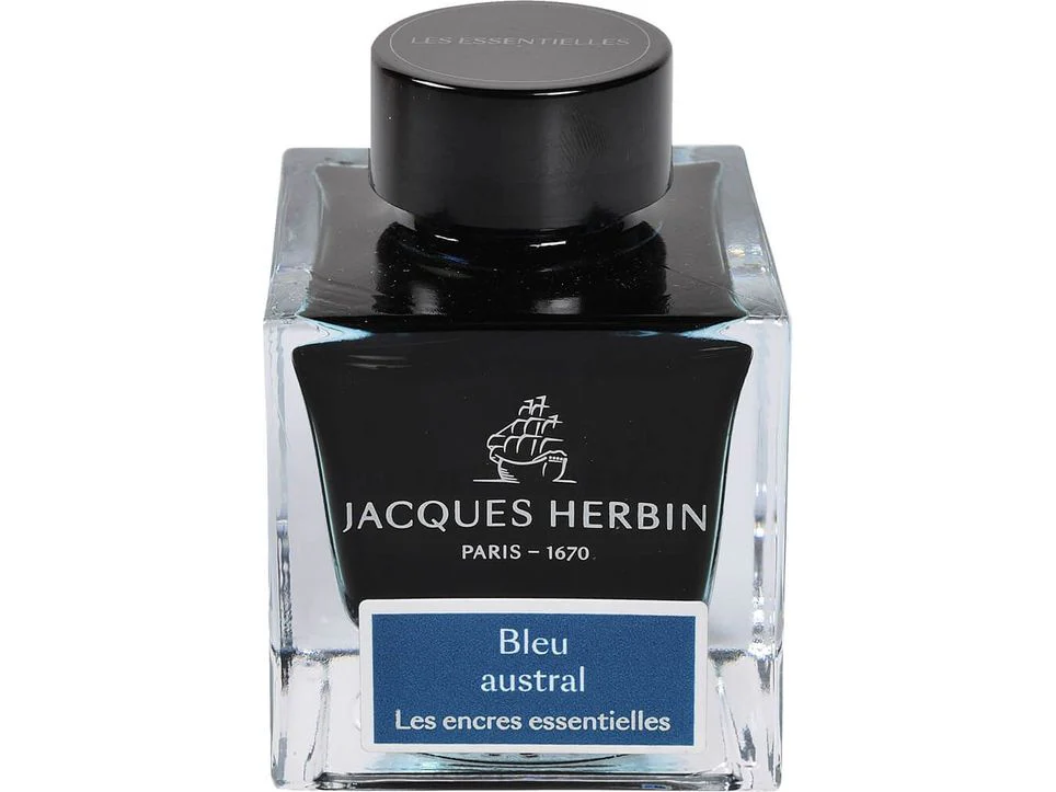 Jacques Herbin Fountain Pen Ink (50mL) - Bleu Austral