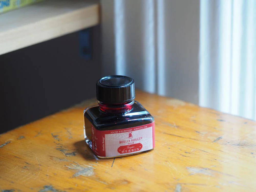 Jacques Herbin Fountain Pen Ink (30mL) - Paris Series - Moulin Rouge (Red)