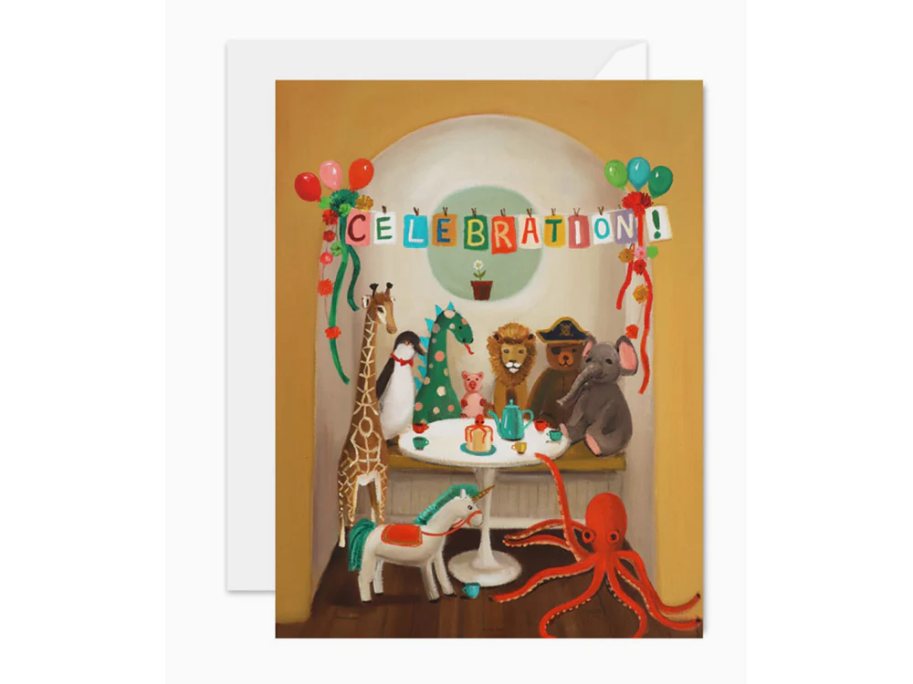 Janet Hill Studio - Birthday Card - The Tea Party