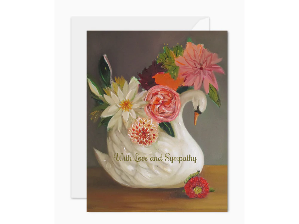 Janet Hill Studio - Greeting Card - Love and Sympathy Swan