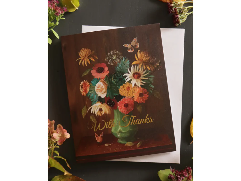 Janet Hill Studio - Greeting Card - With Thanks