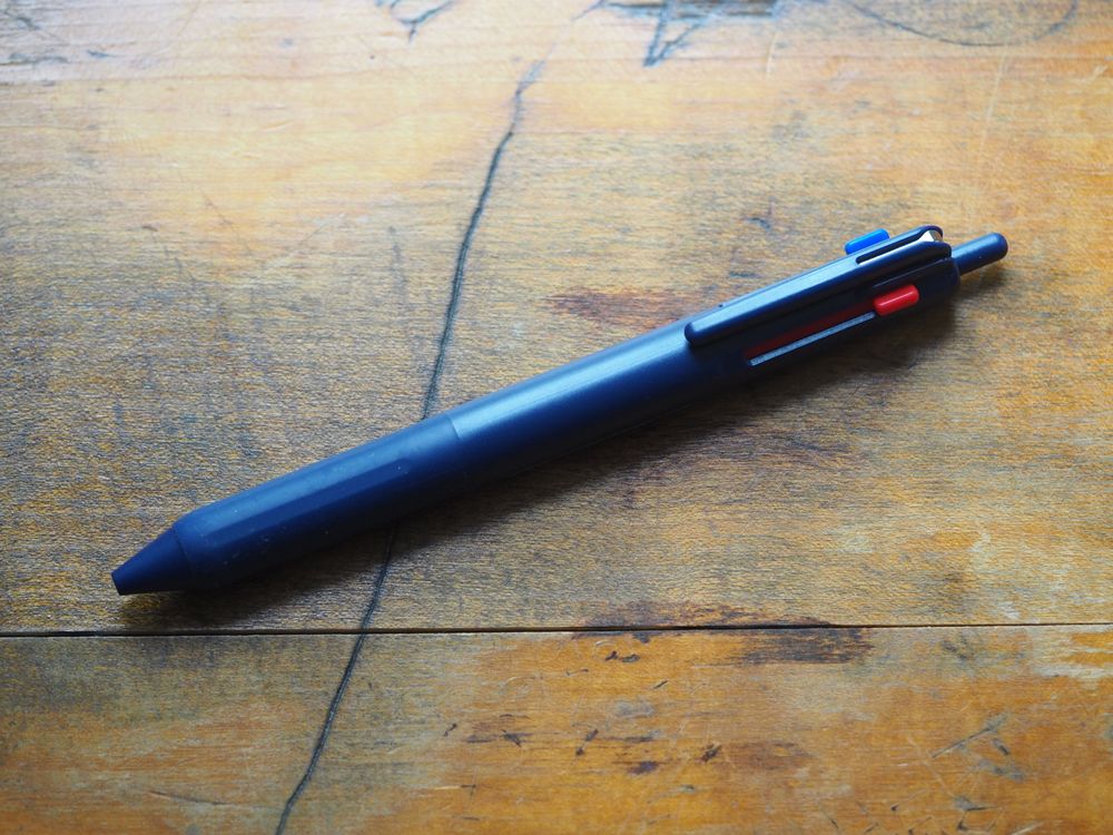 Uni Jetstream 3-Colour Ballpoint Pen - 0.5mm - Blue-Gray