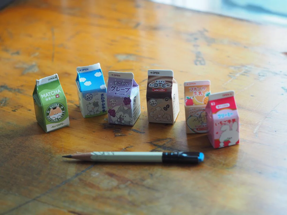 Kamio - Erasers - Milk Carton