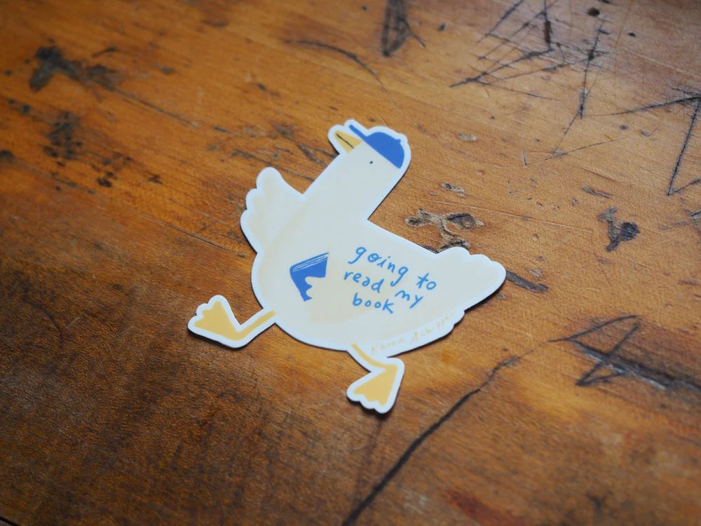 Karen Schipper - Vinyl Sticker - Duck Reader