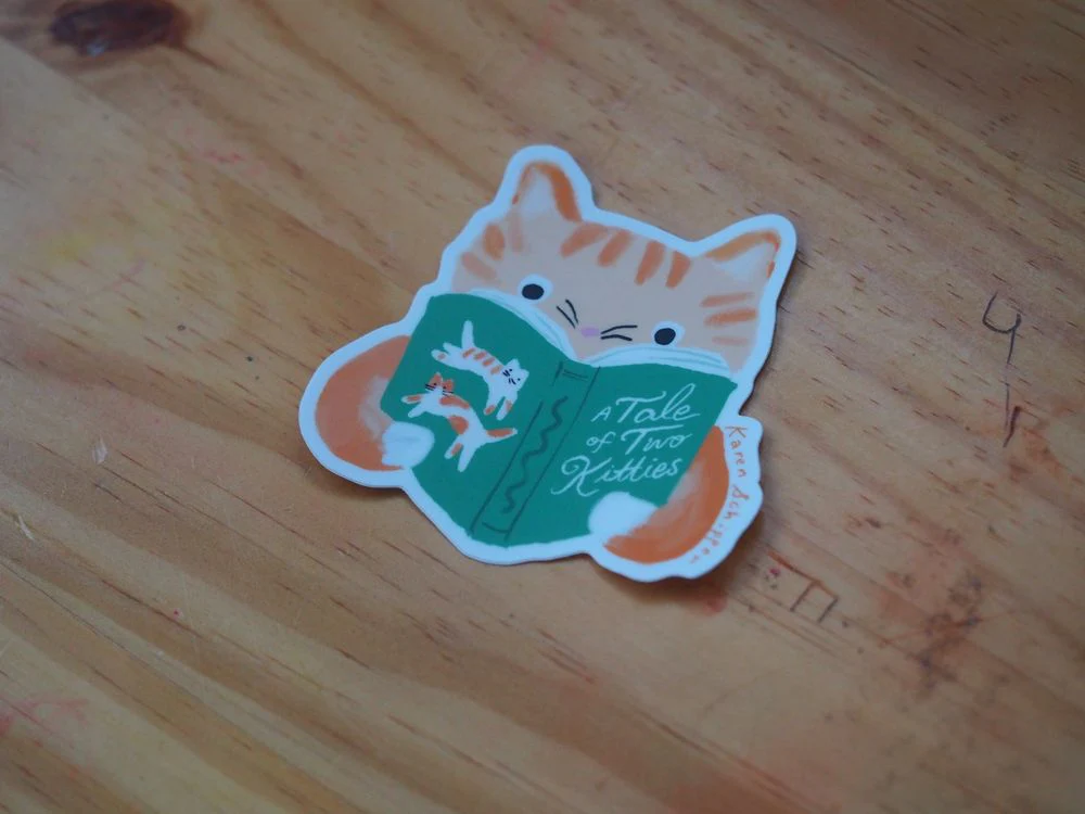Karen Schipper - Vinyl Sticker - Tale of Two Kitties