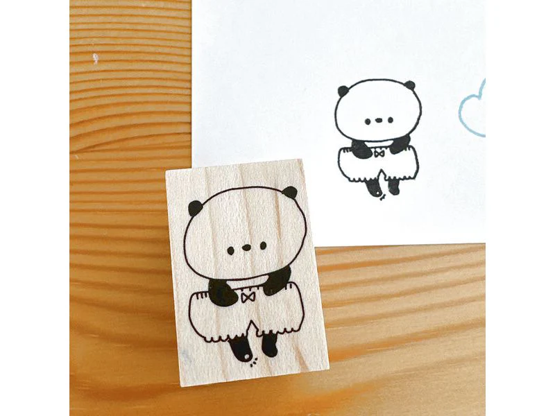 Kayonoko - Rubber Stamp - Panda Shorts