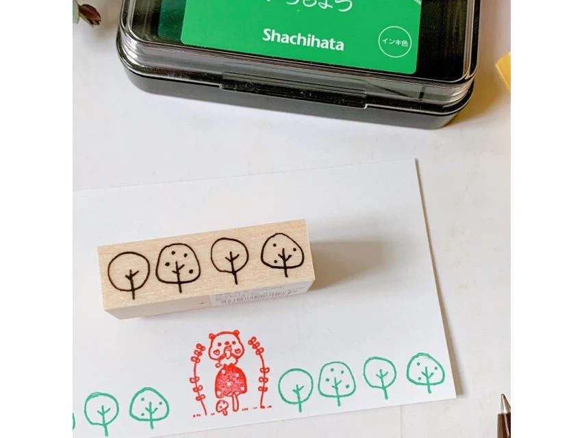 Kayonoko - Rubber Stamp - Tree Line