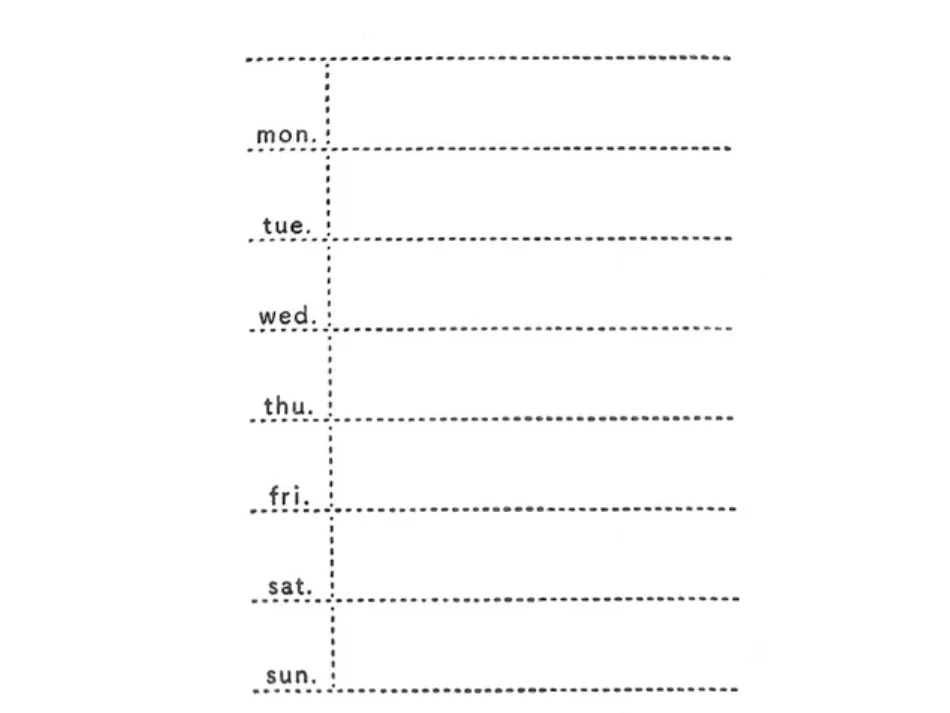 Kodomo No Kao - Bullet Journal Stamp - Schedule (0414-001)