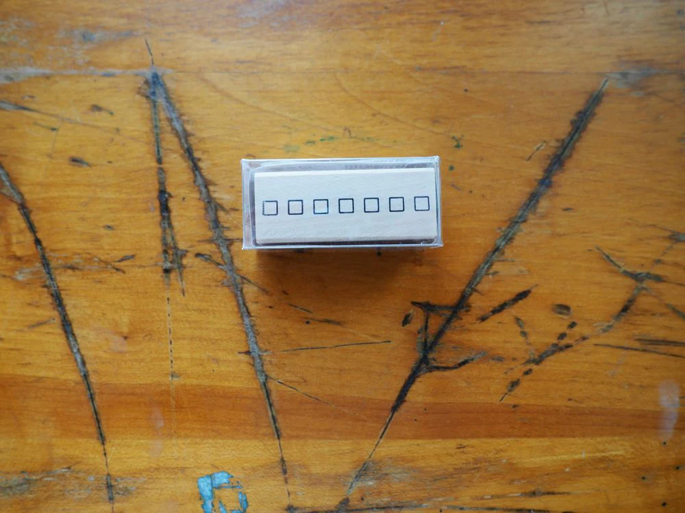 Kodomo No Kao - Bullet Journal Stamp - Week Blank (0400-002)