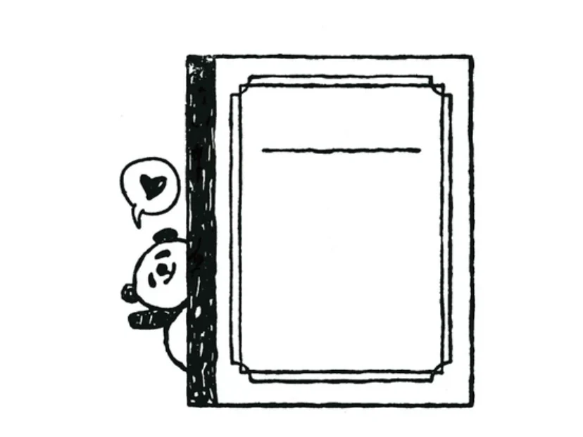 Kodomo No Kao - Stamp - Panda Note (1675-002)