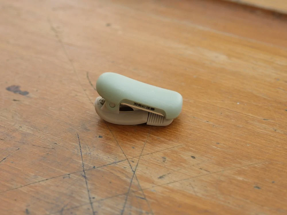 Kokuyo Cut clip-type Washi Tape cutter 10~15mm - Light Blue