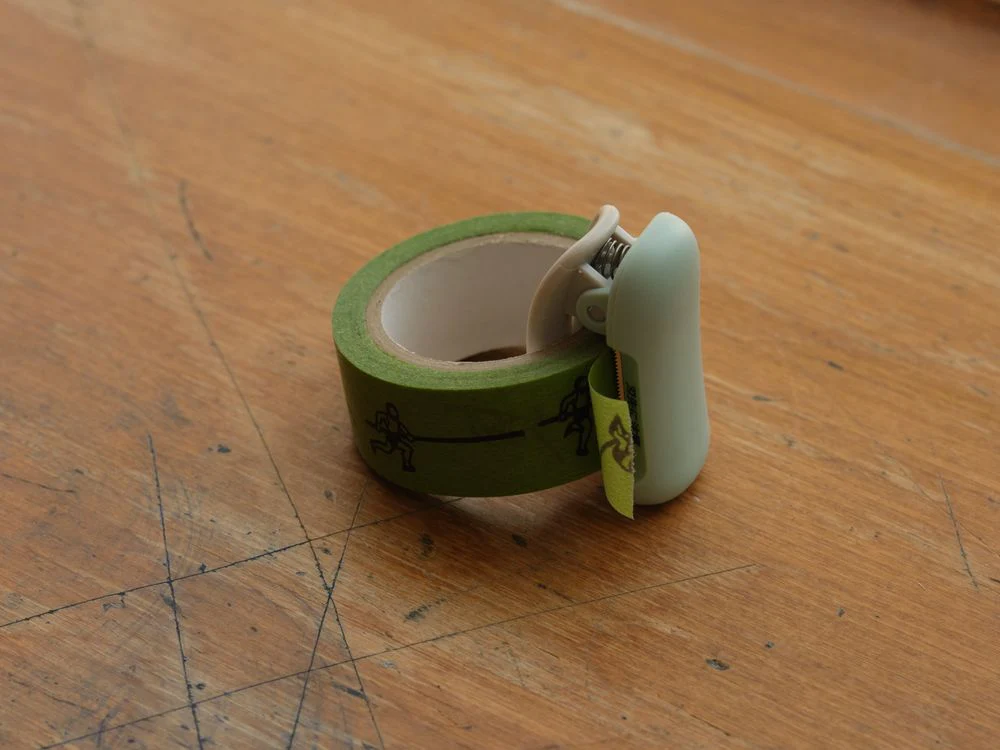 Kokuyo Cut clip-type Washi Tape cutter 10~15mm - Light Blue - Image 2