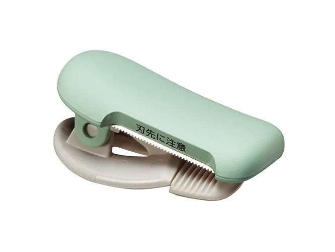 Kokuyo Cut clip-type Washi Tape cutter 10~15mm - Pastel Green