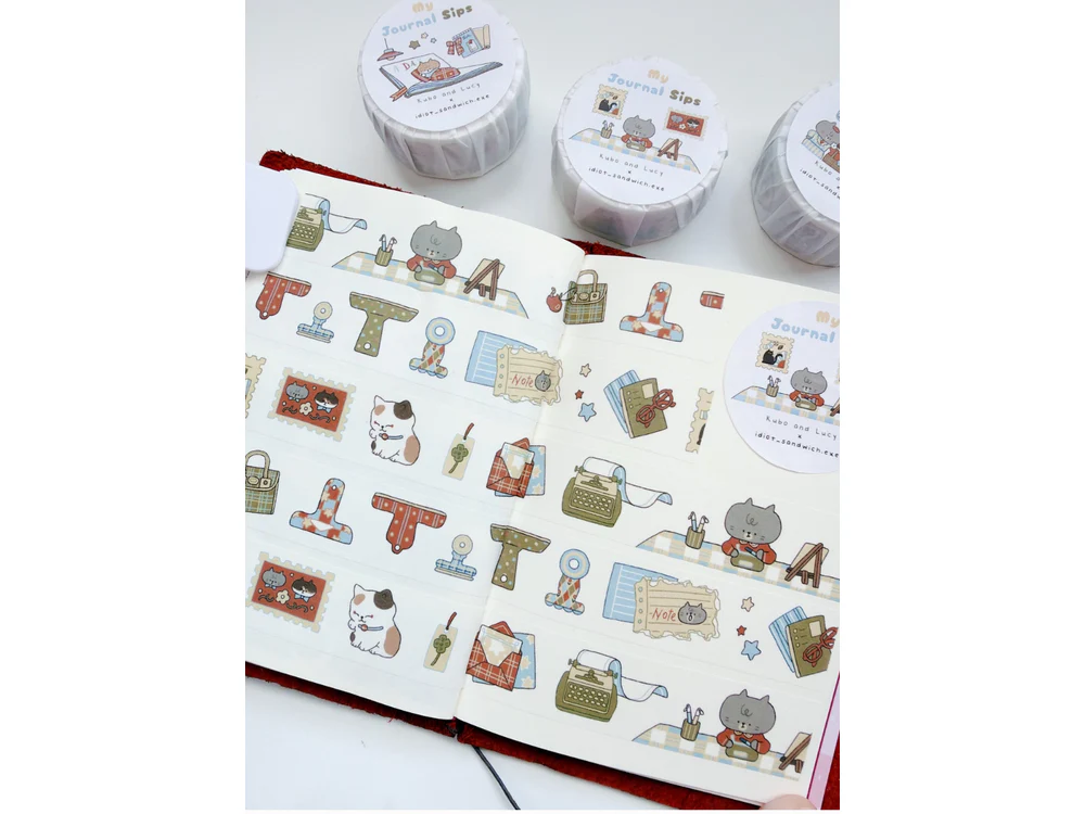 Kuboandlucy x Idiot Sandwich - Washi Tape - My Journal Sips V3