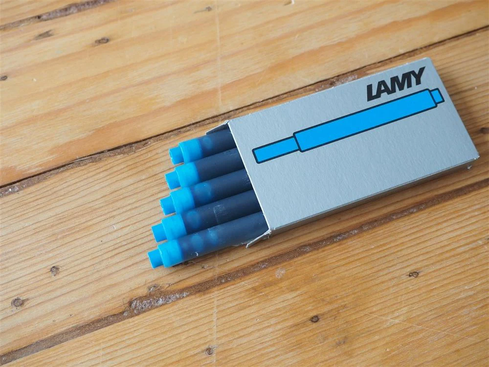 Lamy Ink Cartridges - Turquoise (Box of 5) - Image 2