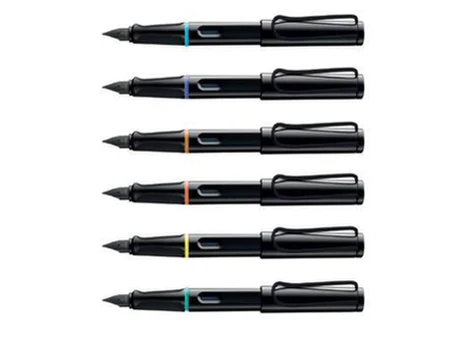 Lamy Safari Multicolor Ring Fountain Pen Set - Black - Image 5
