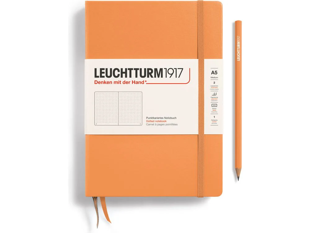 Leuchtturm Hardcover Notebook - A5 - Apricot (Dotted)