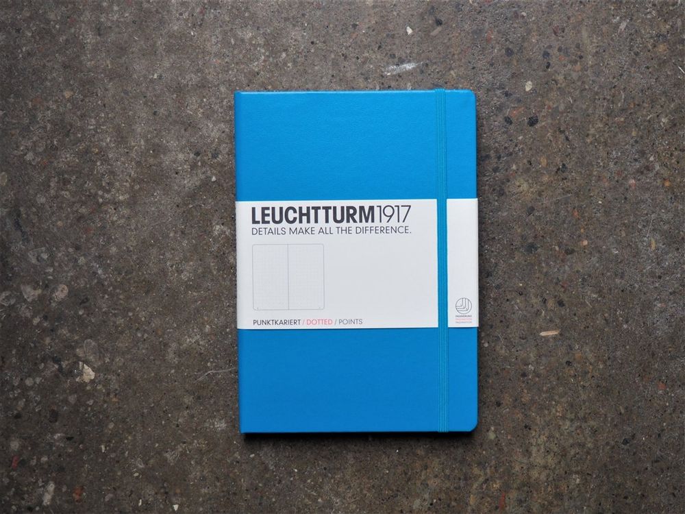 Leuchtturm Hardcover Notebook - A5 - Azure (Dotted)