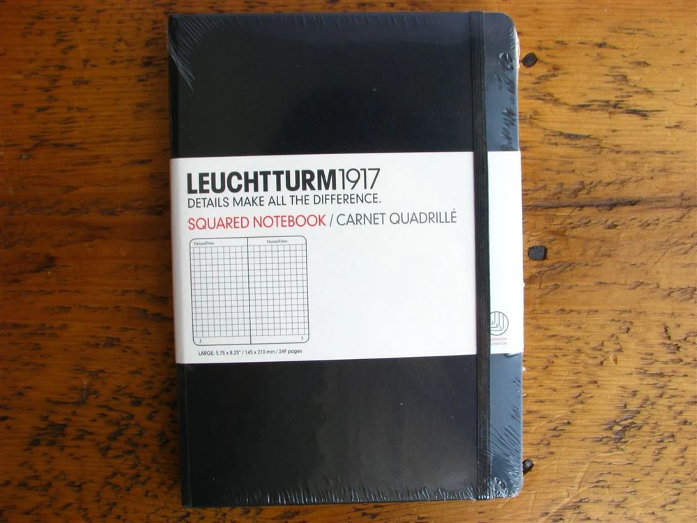 Leuchtturm Hardcover Notebook - A5 - Black (Squared)