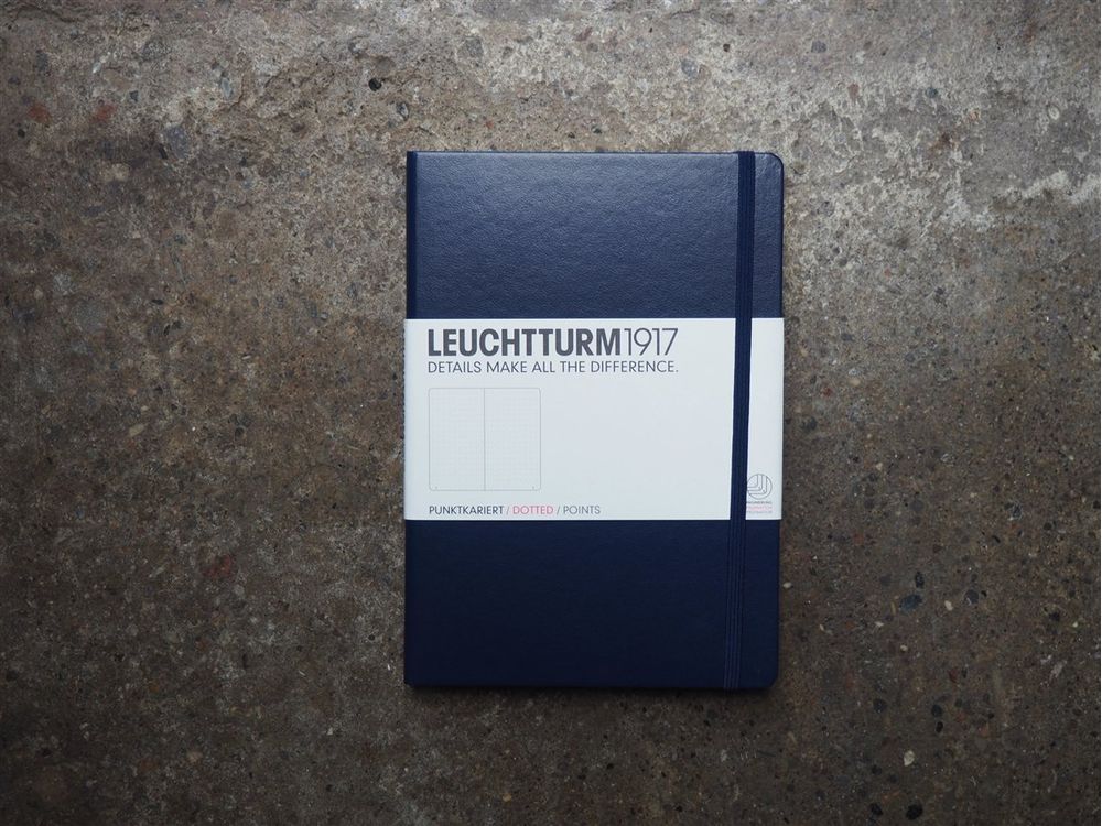 Leuchtturm Hardcover Notebook - A5 - Navy Blue (Dotted)