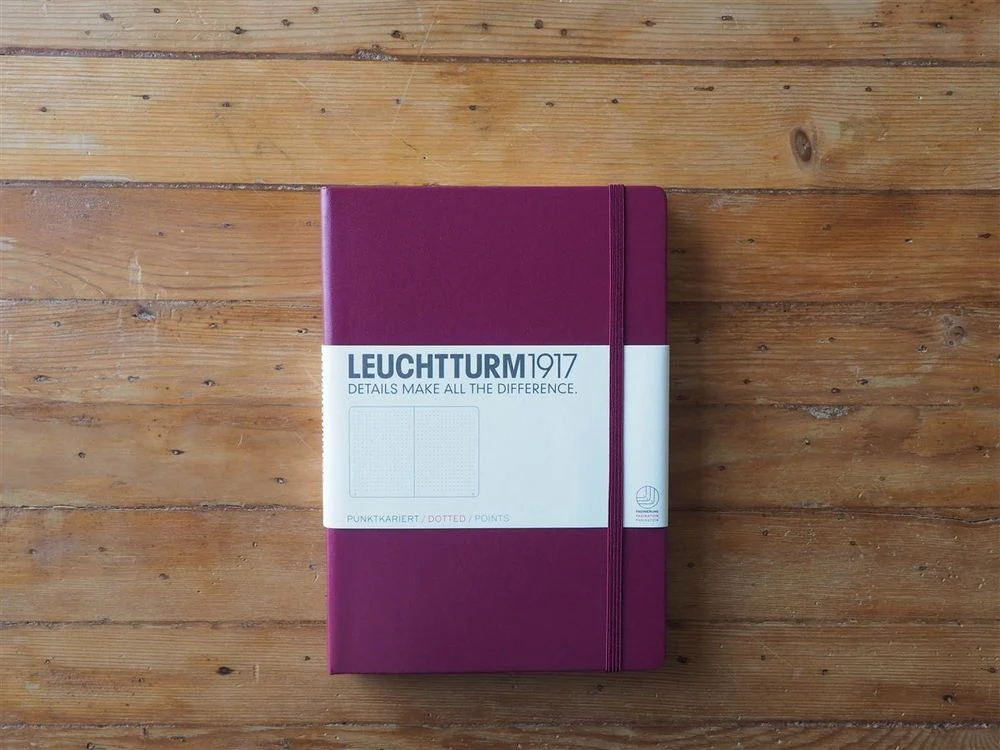 Leuchtturm Hardcover Notebook - A5 - Port Red (Dotted)