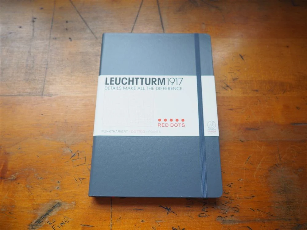 Leuchtturm Hardcover Notebook - A5 - Special Edition - Anthracite (Red Dotted)