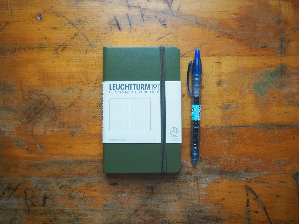 Leuchtturm Hardcover Pocket Notebook - A6 - Army (Dotted)