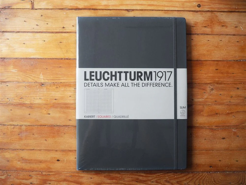 Leuchtturm Master Slim - A4+ - Anthracite (Squared)
