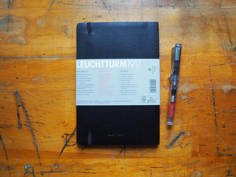 Leuchtturm Softcover Notebook - A5 - Black (Squared) - Image 2
