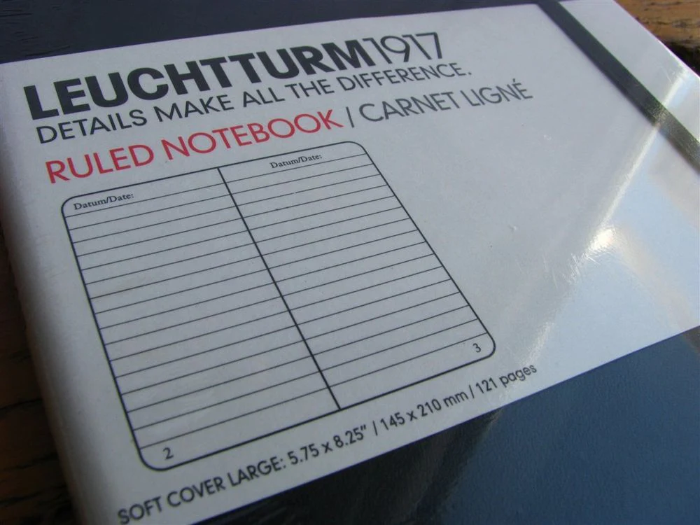 Leuchtturm Softcover Notebook - A5 - Black (Lined) - Image 2