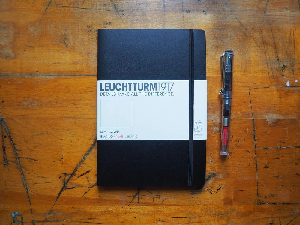 Leuchtturm Softcover Notebook - A5 - Black (Plain)
