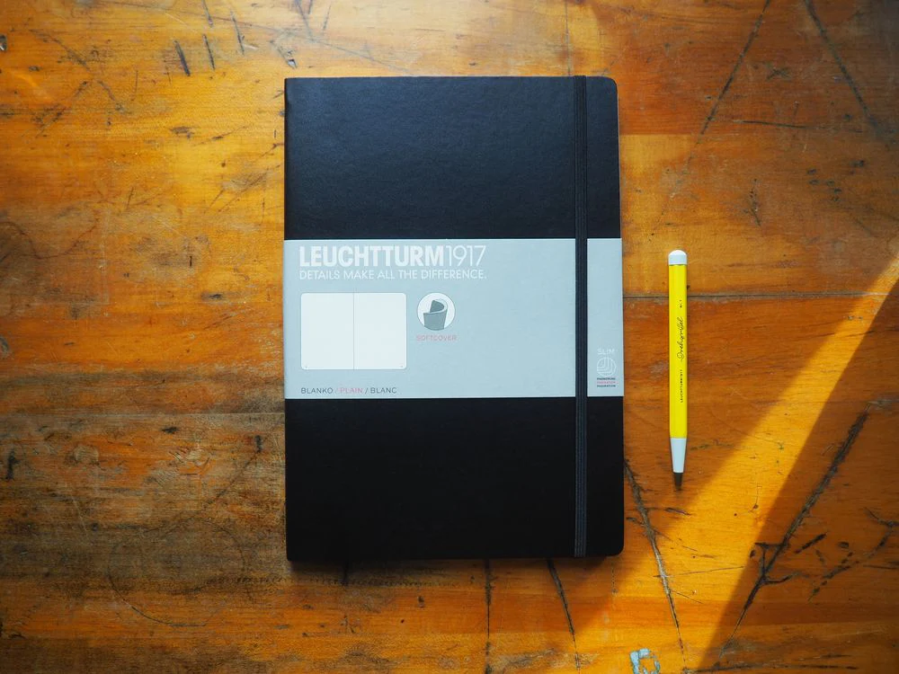 Leuchtturm Softcover Notebook - B5 - Black (Plain)
