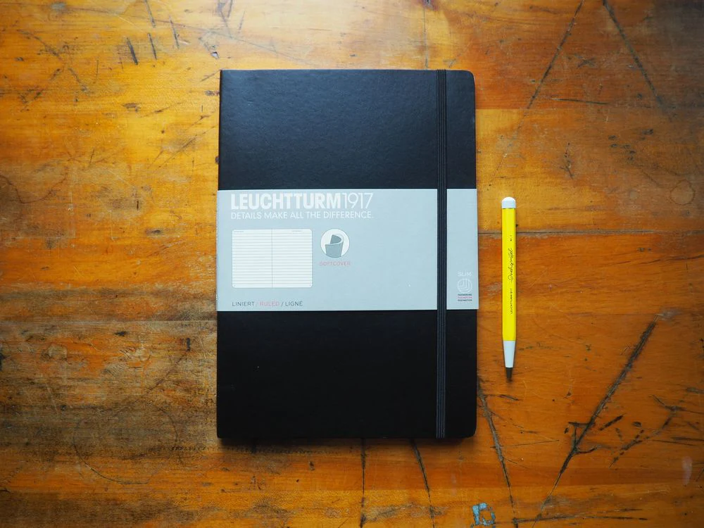 Leuchtturm Softcover Notebook - B5 - Black (Lined)