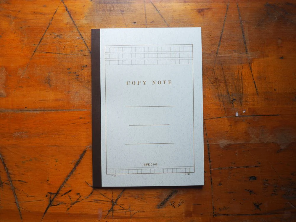 Life Japanese Stationery Copy Notebook (9.9 x 7 in.) - Squared Ruled