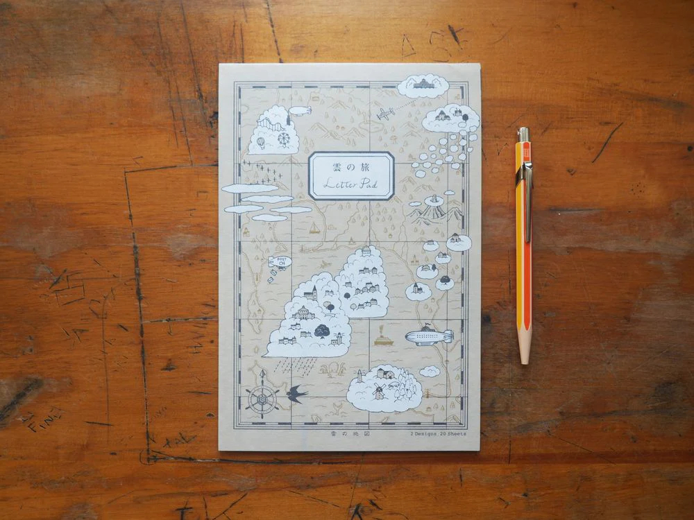Life Japanese Stationery Letterpad (5.5 x 8.3) - Cloud Trip