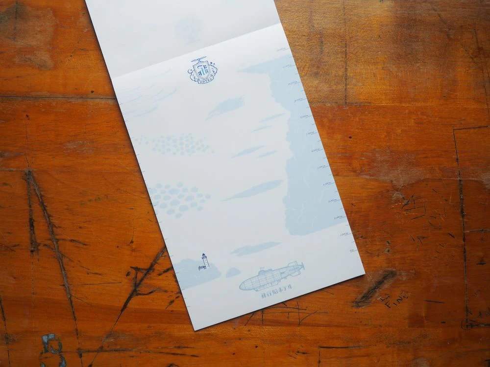 Life Japanese Stationery Letterpad (5.5 x 8.3) - Kyupodo Airship Hotel - Image 3