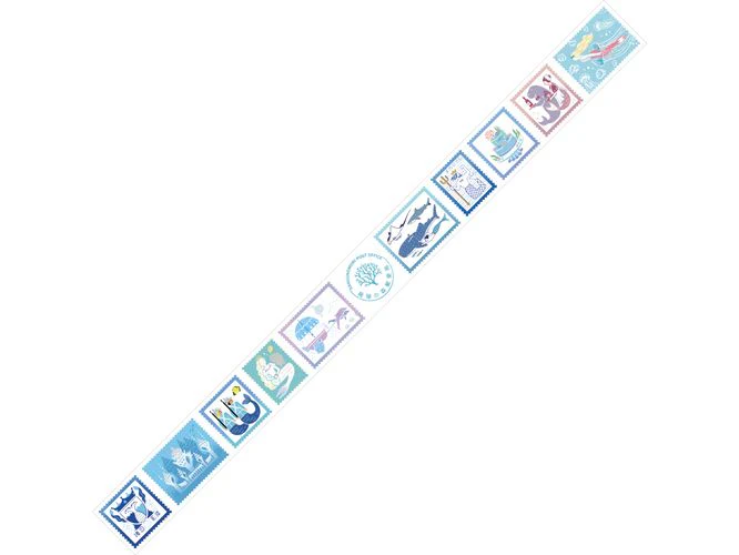 Life Kyupodo Washi Tape -  Sea Kingdom (9T06)