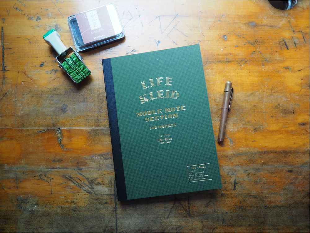 Life Stationery Kleid Noble Note Section - Olive - A5