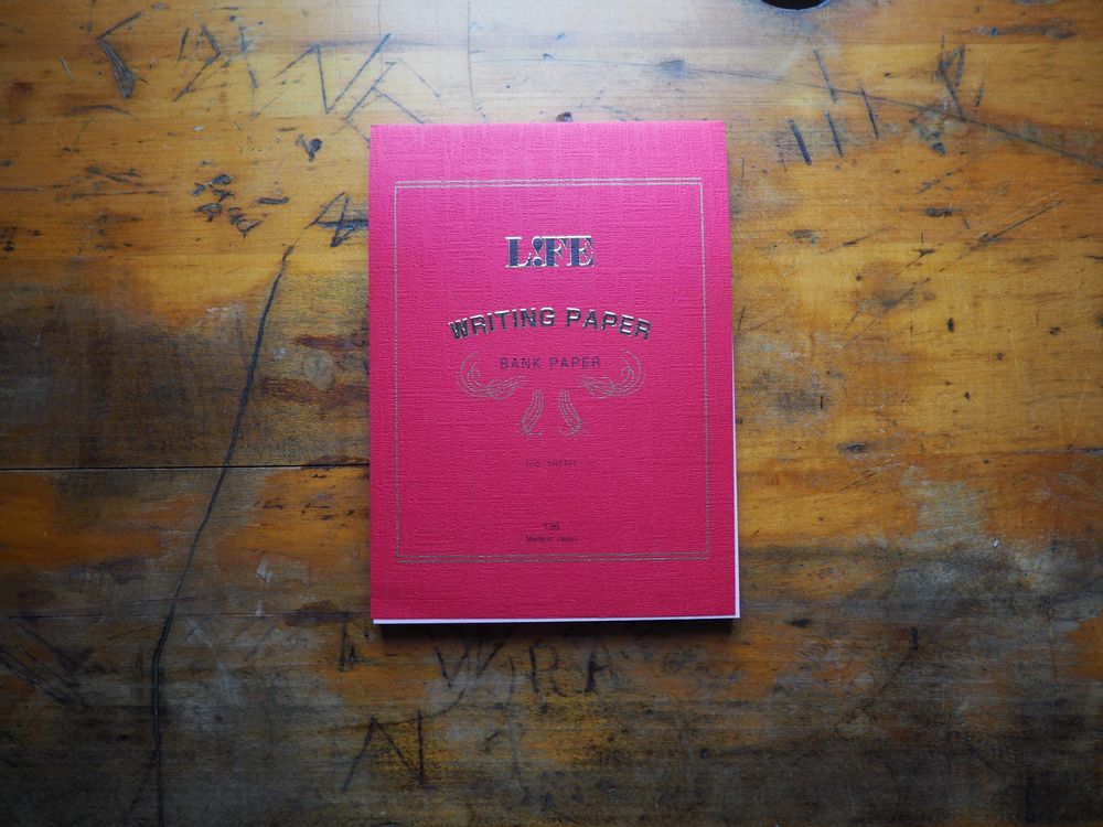 Life Writing Bank Paper - A5 Blank - Red Cover