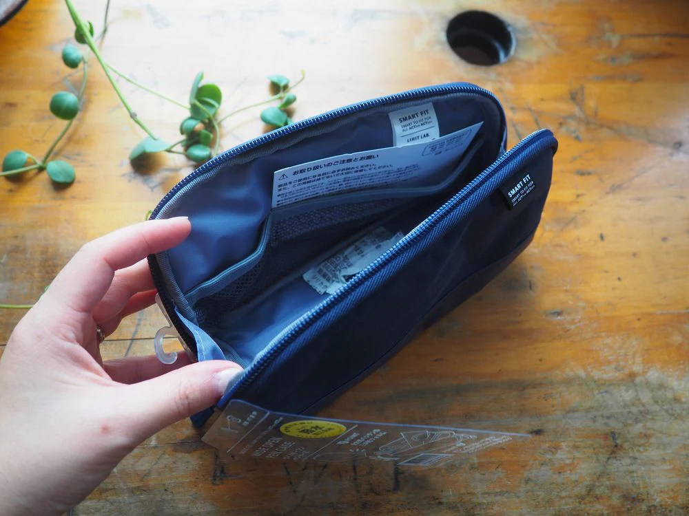 Lihit Lab - Wide Open Pen Case Smart Fit - Navy (A-7688-11) - Image 2