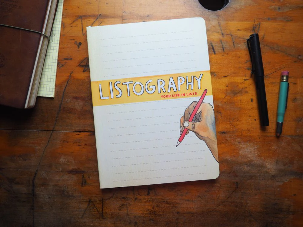 Listography Journal: Your Life in Lists