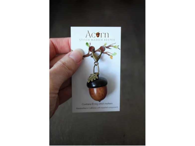 Little Acorn Stitch Marker Keeper