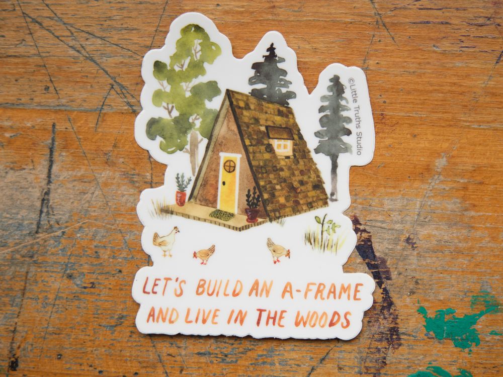 Little Truths Studio - Vinyl Sticker - A-Frame