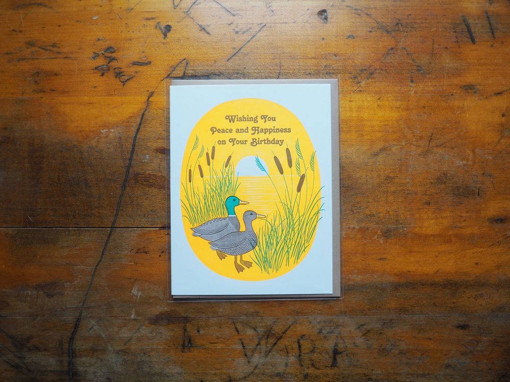 Lucky Horse Press - Card - Mallard Ducks Birthday