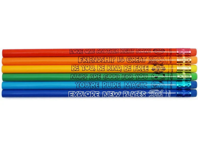 Lucky Horse Press - Set of 6 Pencils - Friendly Reminders