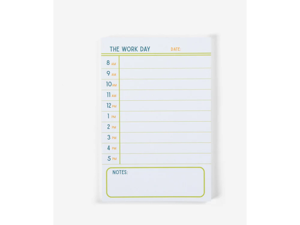 Marigold Press - Notepad - The Work Day