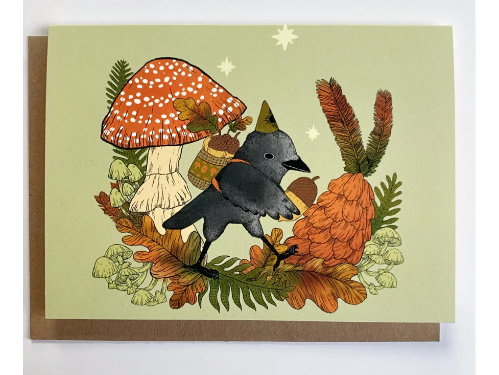 Marika Paz Illustration - Greeting Card - Forager