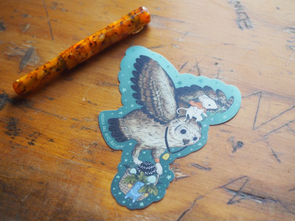 Marika Paz Illustration - Vinyl Sticker - Mystic Owl