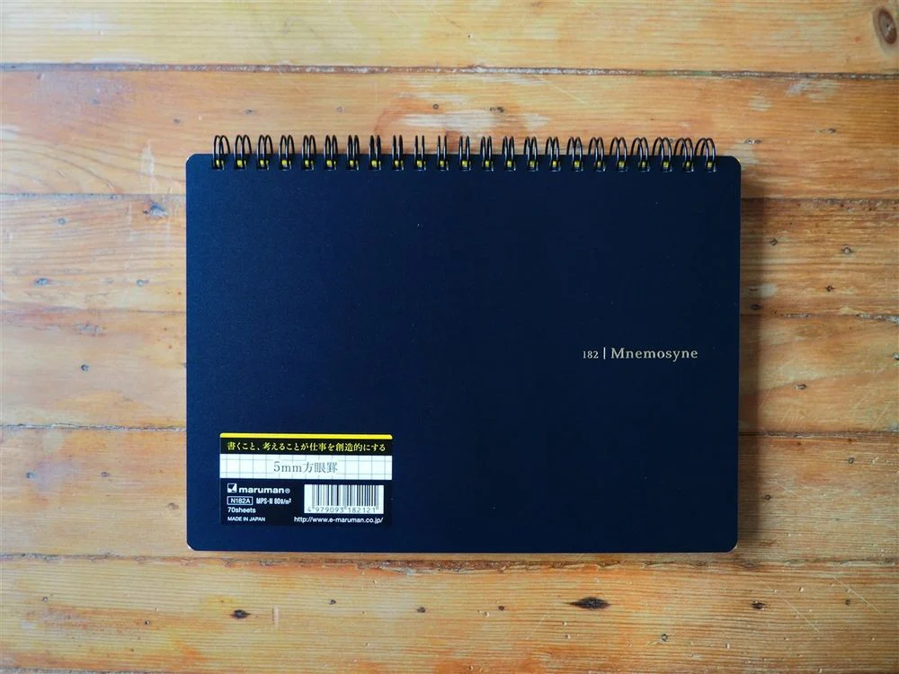 Maruman Mnemosyne Spiral Bound Notebook A5 - Grid